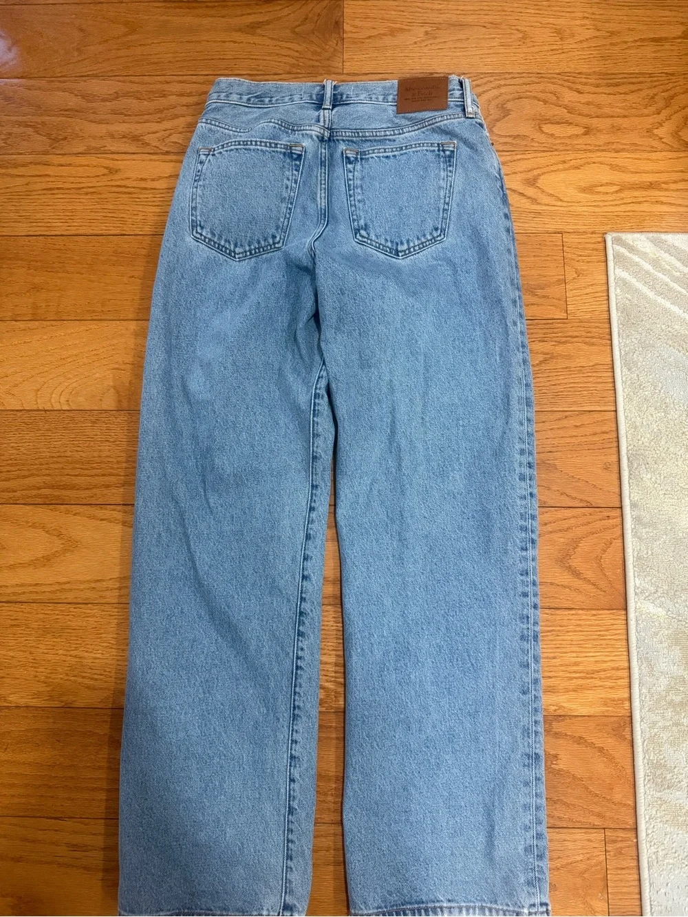 Abercrombie & Fitch Light Blue Denim Baggy Jeans